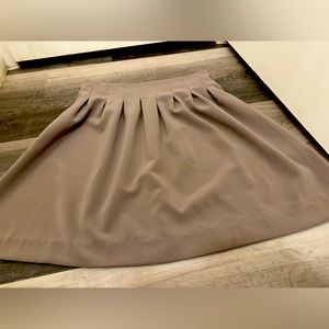 Taupe Gray a-line skirt